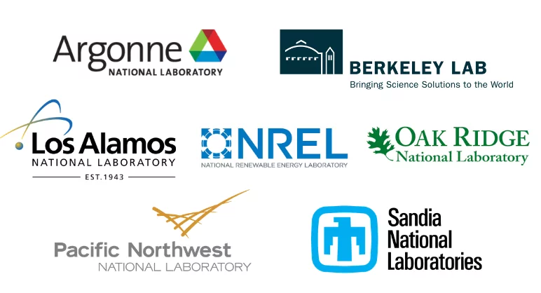 The seven national laboratories that make up the Agile BioFoundry include Argonne National Laboratory, Lawrence Berkeley National Laboratory, Los Alamos National Laboratory, National Renewable Energy Laboratory, Oak Ridge National Laboratory, Pacific Northwest National Laboratory, and Sandia National Laboratories.